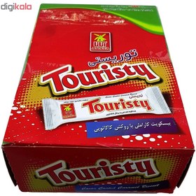 تصویر بیسکویت کاراملی با روکش کاکائویی 28 گرمی توریستی آناتا - بسته 30 عددی 