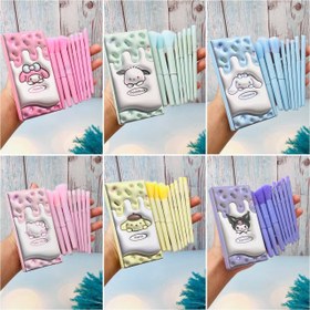 تصویر براش ۸ تکه پاستیلی مینی - سبز 