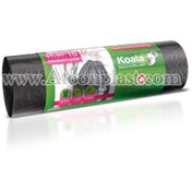 تصویر کیسه زباله رولی بند دار ری نیو مشکی متوسط کوالا درجه یک 