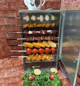 تصویر کباب پز گازی آپارتمانی دادلیسان مدل هدیه ظرفیت ۱۰ سیخ 