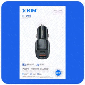 تصویر شارژر فندکی ایکس کین مدل X KIN XK-CAR16 به همراه کابل xkin 