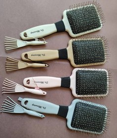تصویر برس مو دکتر مورنینگ مستطیلی و چنگک دار Dr.morning hair brush