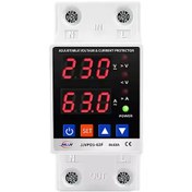 تصویر محافظ ولتاژ دیجیتال جی یو جی مدل JJTP1-63 ظرفیت ۶۳ آمپر تک فاز 