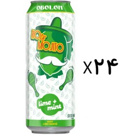 تصویر ماءالشعیر اوبولون طعم موهیتو 500 میلی لیتر باکس 24 عددی Obolon Riode Mojito Alcohol Free Beer 500 ml