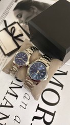 تصویر ساعت کاسیو صفحه گرد سرمه ای استیل - تک زنانه 