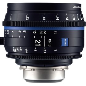 تصویر لنز زایس Zeiss CP.3 21mm T2.9 Compact Prime Lens (PL Mount, Feet) 