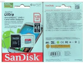 تصویر مموری میکرو اس دی MicroSD SanDisk 128G 