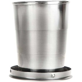 تصویر لیوان تاشو استیل Medium folding steel cup