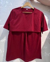 تصویر تیشرت بارداری و شیردهی سایز ۱۱۰ تا ۱۲۰ سانت رنگبندی متنوع 