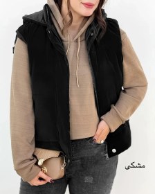 تصویر پافر آستر دار کلاه دار زنانه کد h630 