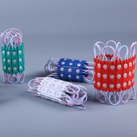 تصویر بسته 20 عددی ریسه LED بلوکی 12ولت لنزدار اینجکشن smd پشت چسبدار 