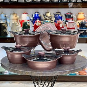 تصویر سرویس قابلمه ۱۲ پارچه دالتون - رنگ 12 Dalton cloth pot service