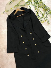 تصویر مانتو اداری بلند دیپلمات 