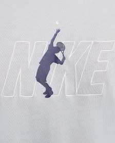 تصویر تی شرت تنیس مردانه نایک Nike Court Dri-FIT- طوسی 