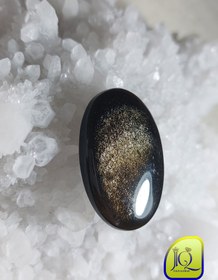 تصویر نگین ابسیدین طلایی 