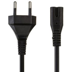 تصویر کابل کاور برق دو پین - مشکی 2 Pin Electrical Cover Cable