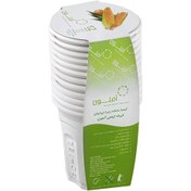 تصویر لیوان یکبار مصرف گیاهی 200 سی سی آملون 12 تایی 