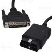 تصویر کابل 3متری db25 به 16پین نری REFACO OBDII 16PIN MALE TO DB25P MALE WITH LED LIGHT CABLE 3METER DEBUG دیاگ RFOBML-3M-DB 