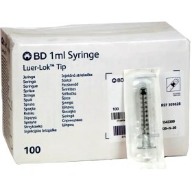 تصویر سرنگ انسولین شیشه ای BD آمریکایی 