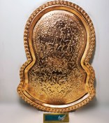 تصویر سینی سماور ۴ مسی قلم 