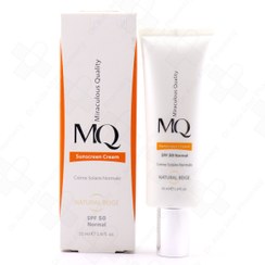 تصویر ضدآفتاب و روشن کننده ام کیو SPF50 بژ روشن مدل بایوتاچ مناسب انواع پوست حجم 55 میلی لیتر MQ Sunscreen SPF50 Light Beige Biotouch for All Skin Types 55ml