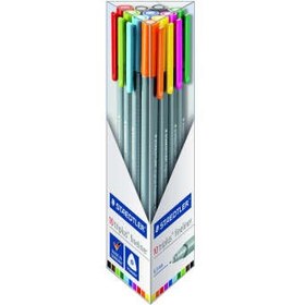 تصویر روان نویس 10 رنگ استدلر مدل 334-TB10 ا Staedtler 334-TB10 10 Color Rollerball Pen Staedtler 334-TB10 10 Color Rollerball Pen