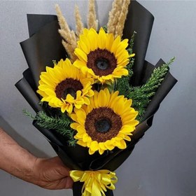 تصویر دسته گل آفتابگردان کد۵۵۶ 
