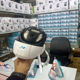 تصویر دوربین 3مگاپیکسل چرخشی سیم کارتی دید در شب رنگی V380 minispeed dome P20 wireless v380 smart camera ,warmlight, waterproof