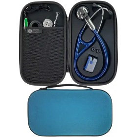 تصویر کیف گوشی پزشکی برزنتی آبی لیتمن (Littmann) 
