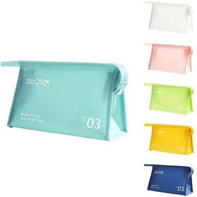 تصویر کیف لوازم آرایشی و استخری ضد آب واش بگ با رنگ های پینترستی جذاب wash bag