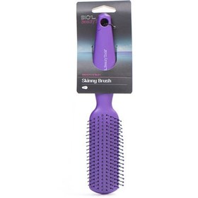 تصویر برس مو تخت بیول با سوزن پلاستیکی سایز کوچک Biol Beauty Flat Hair Brush With Plastic Needle Small Size