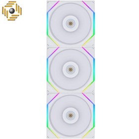 تصویر فن کیس لیان لی Fan TL120 RGB White بسته 3 عددی 