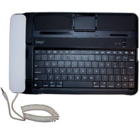 تصویر Apple bluetooth Keyboard with telephone handset For iPad 3 ا کیبورد بی سیم تبلت مدل ip-090 به همراه گوشی مناسب برای آی پد 3 کیبورد بی سیم تبلت مدل ip-090 به همراه گوشی مناسب برای آی پد 3
