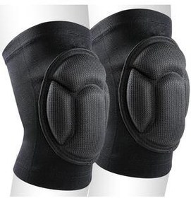 تصویر زانو بند والیبال مردانه و زنانه زانوبند یونیسکس دارای ضربه گیر اسفنجی بسکتبال دوچرخه سواری ورزشی بزرگ Telvesse 