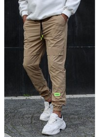 تصویر شلوار راحتی مردانه پایه رنگ شتری 5412 برند madmext Men's Basic Camel Sweatpants 5412