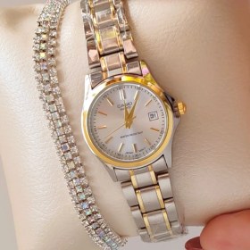 تصویر ساعت مچی کاسیو مدل 1154 زنانه رنگ طوسی 