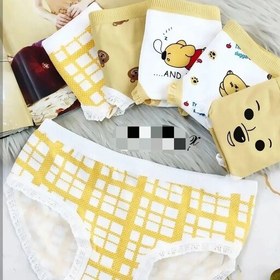 تصویر شورت زنانه کد ۱ تا ۵ طرح فانتزی عروسکی تدی ۳ عددی 