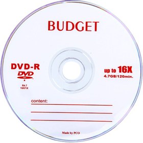 تصویر DVD خام باجت BUDGET تکی و بسته 50 عددی 