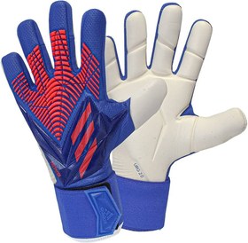 تصویر دستکش دروازه بانی آدیداس آبی تیره سفید سایز ۸-۹-۱۰ - سایز Adidas predator goalkeeper gloves