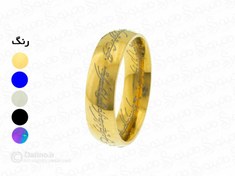 تصویر انگشتر ارباب حلقه‌ها مدل 11279 با حکاکی لیزری استیل 