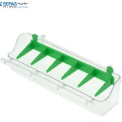 تصویر شفاف کریستالی بزرگ و کوچک پرندگان طوطی سانان 