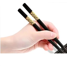 تصویر چاپستیک ملامین Golden Black 