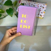 تصویر دفترچه روزانه - ساده بنفش To do list note book