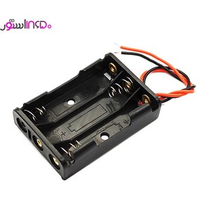 تصویر جا باتری قلمی سه تایی مشکی 