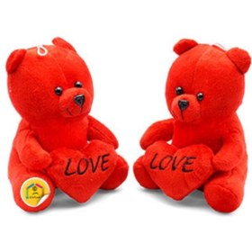 تصویر عروسک خرس love سایز ۱ Love bear doll size1