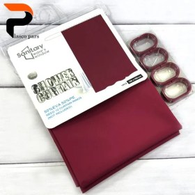 تصویر پرده حمام 180*180 خارجی 