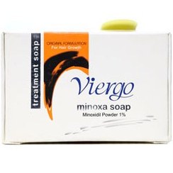 تصویر ویرگو صابون ماینوکسا حاوی ماینوکسیدیل 1 درصد Viergo Minoxa Soap Minoxidil Powder 1 Percent