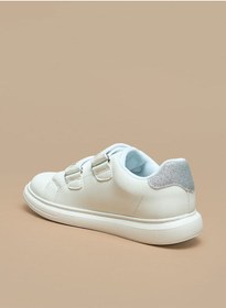 تصویر کفش ورزشی زینتی دخترانه با قفل چسبی برند celeste Girls' Embellished Sneakers with Hook and Loop Closure