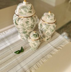 تصویر ست جینجر جار طرح اسپرینگ سبز 