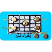 تصویر ژیگلور کپسولی اجاق گاز بسته ۷ عددی 